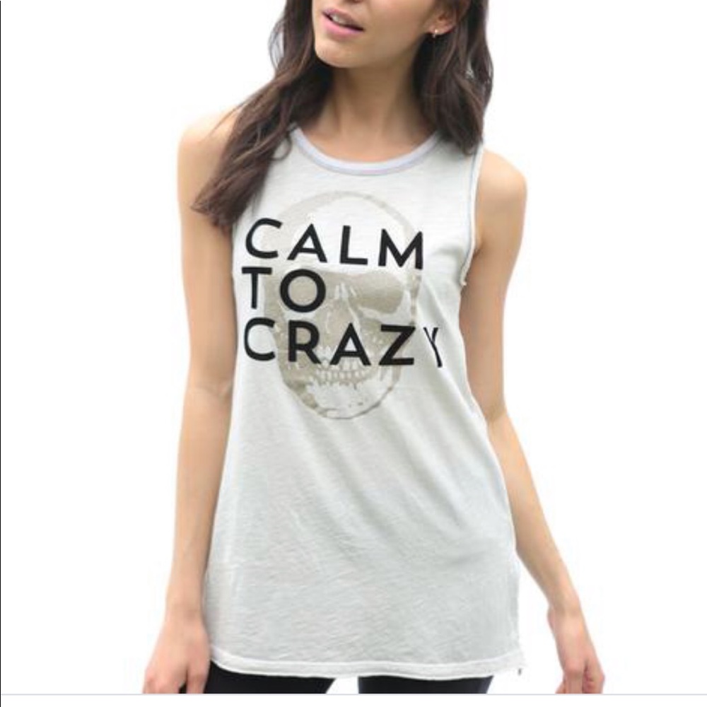 Unsweetened calm to crazy tank